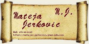 Mateja Jerković vizit kartica